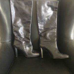 Diane Von Furstenburg Navy Boots